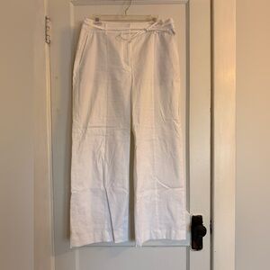 LOFT White Straight Pants